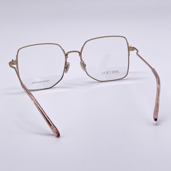 NEW JIMMY CHOO JC262 J5G GOLD SQUARE WOMEN’S EYEGLASSES JIMMY CHOO JC 262 GOLD - Picture 7 of 11
